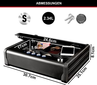 MASTER LOCK Portable Safe with Combination Lock and Cable - P008EML - Ideal for Electronics, Documents, Cash & More