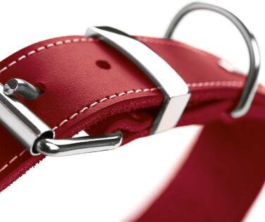 Нашийник для собак HUNTER AALBORG SPECIAL, шкіряний, міцний, комфортний, XS-S, червоний