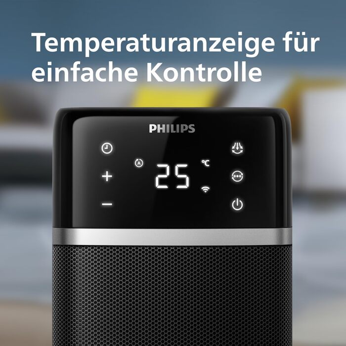 Теплова завіса-обігрівач Philips Smart 5000 серії, 2000 Вт, чорний