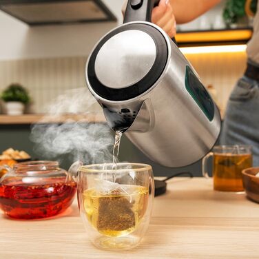 Електричний чайник Cecotec Thermosense 210 Steel, 1.7 л, 2200 Вт, нержавіюча сталь