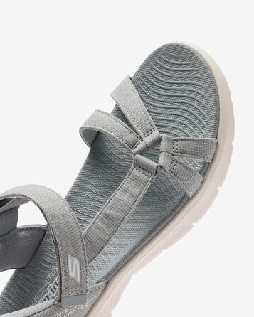 Сандалі жіночі Skechers Go Walk Flex Illuminate Hands Free Slip-ins сірі (39 EU)