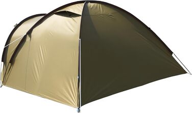 Намет кемпінговий 3-4 особи Campingzelt двошаровий водонепроникний з москітною сіткою (Бронзовий/Коричневий)