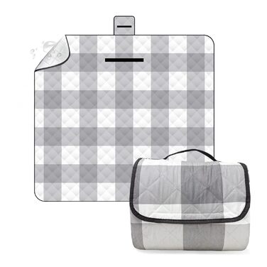 Плед для пікніка 200x200 см водонепроникний, великий, антипісовий, ізольований, м'який, миючий для пляжу, кемпінгу, парку