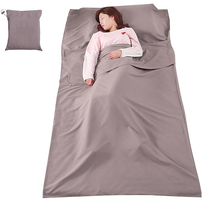 GIJMZY Sleeping Bag Liner Lightweight Sleeping Bag Liner Sleeping Bag Outdoor Camping Hotel Travel Sheet