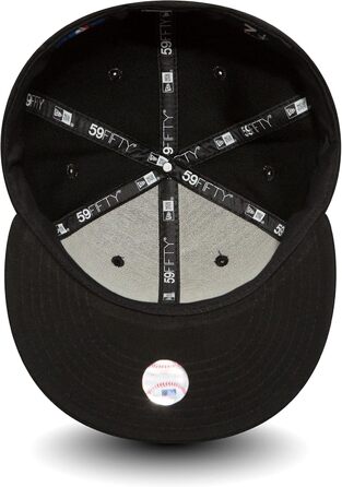 Кепка New Era 59Fifty MLB NBA з логотипом NY Yankees, чорно-біла, фіксований козирок