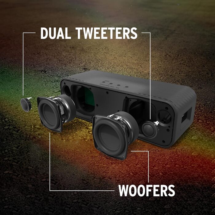 Портативна Bluetooth колонка Klipsch Detroit: Водонепроникна (IP67), 20 годин, Чорна