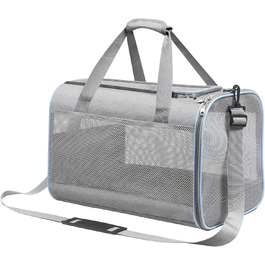 Сумка для собак Cinnani: переноска, сумка через плече для подорожей, міцна, з якісних матеріалів (темно-сіра)