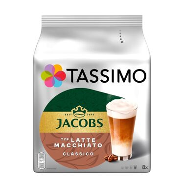 Кавові капсули Jacobs Latte Macchiato Classico для Tassimo, 40 шт (5х8 падів)