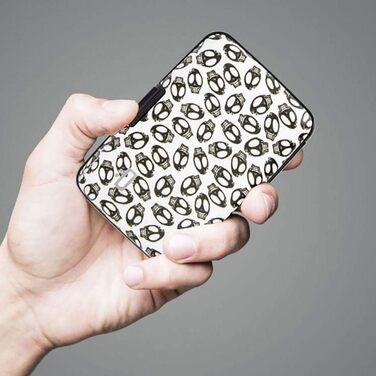 Алюмінієве картхолдер ÖGON -DESIGNS Smart Case Stockholm V1 з RFID захистом (Skull Style)