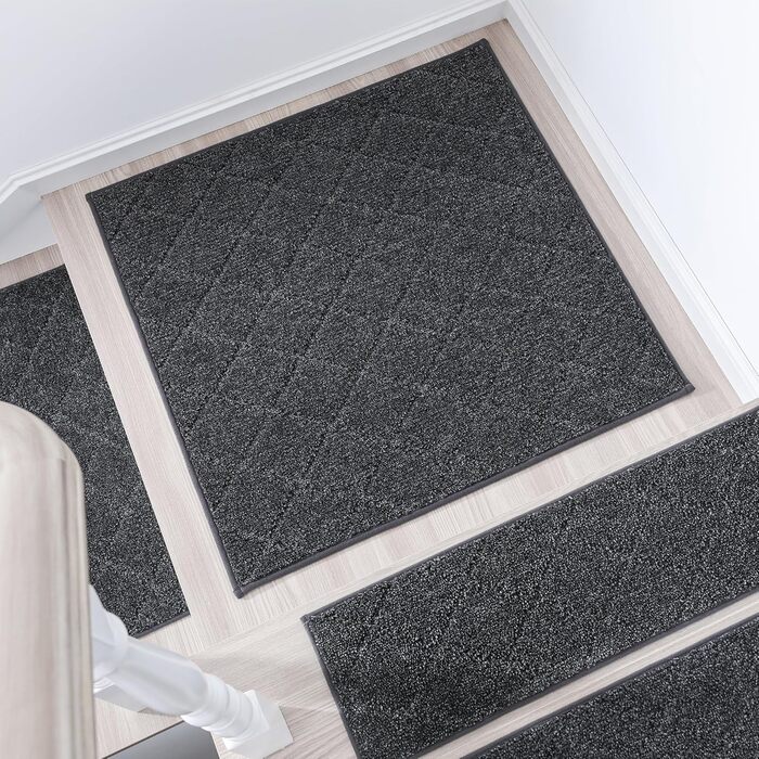 Корикома килимок для сходів COSY HOMEER, 71.1 x 22.9 см, антиковзаюча підкладка для дерев'яних ступенів, для дітей та собак, 10 шт., 100% поліестер, TPE-підкладка