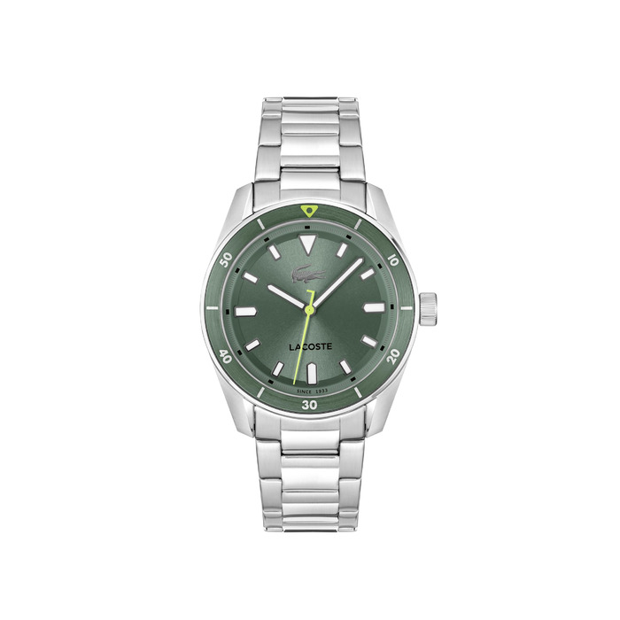 Годинник Lacoste Boston чоловічий кварцовий, світло-зелений, з браслетом з нержавіючої сталі або шкіри