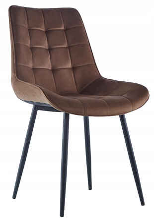 Оббивка для стільця Love, велюр, коричневий, 1 шт.