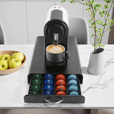 Тримач для кавових капсул Cafissimo на 40 капсул, металевий, чорний
