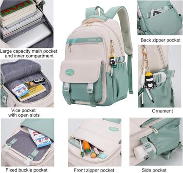 Сумка для книг SellerFun для підлітків, дівчаток, на школу, роботу, подорожі та спорт, 27 літрів