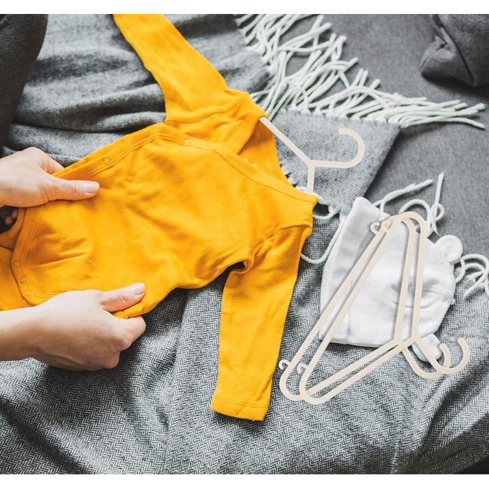 Набір вішалок для дитячого одягу Ilauke, 40 шт., 28,5 см, бежевий