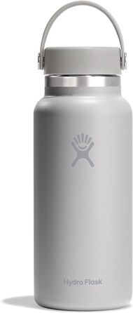 Фляга для води Hydro Flask 946 мл з нержавіючої сталі, ізольована, спортивна, з невиливним кришкою та ремінцем, для миття в посудомийній машині (Birch)