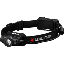 Ліхтар налобний Ledlenser H5 Core, 350 люмен, LED, IP67, фокусування, обертання, димування, 2xAA, 160 м, батарейки в комплекті