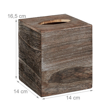 Relaxdays Fabric Box Cube Shabby