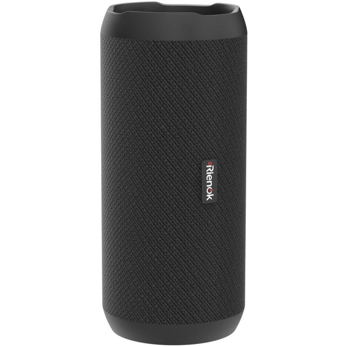 Портативна Bluetooth колонка RIENOK з підсвічуванням, IPX7, 3600 mAh, чорна