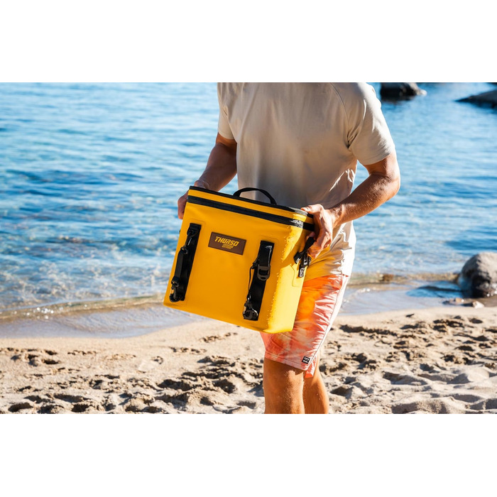 Thurso SURF Soft Cooler 24 Can - М'який Термосумка для Пікніків та Подорожей, 48 годин зберігання холоду, Водонепроникний, для Каякінгу та Паддлбордингу (Апельсин)