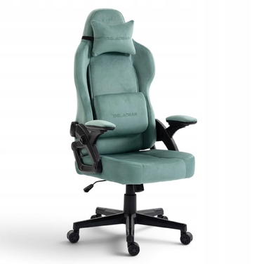 Ігрове крісло Delagear G 450, зелене, тканинне