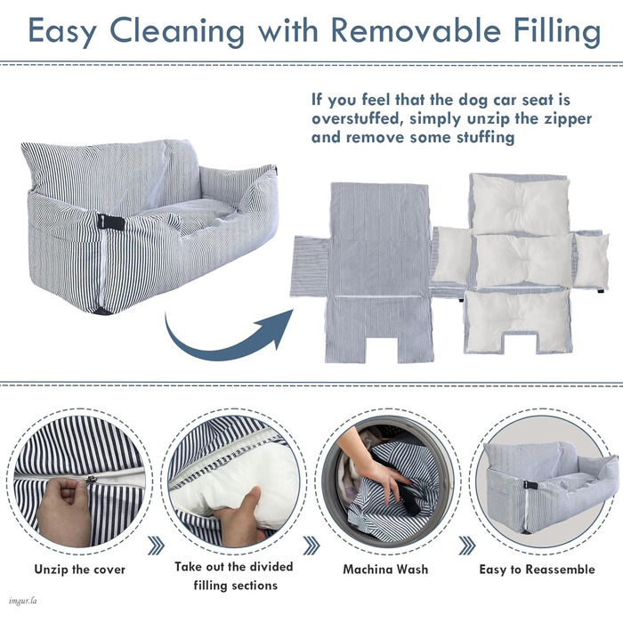 Автомобільний лежак для собак великих порід до 36 кг, з кріпленнями та неслизькою підкладкою