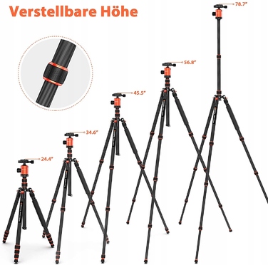 Карбоновий штатив GEEKOTO CT25Pro Craftsman, 200 см