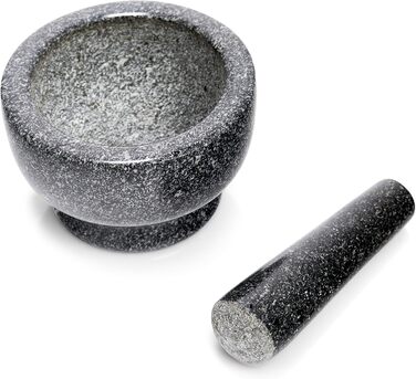 Набір ступка та товкачок Zeller 24501, граніт, антрацит, 13 x 13 x 8 см