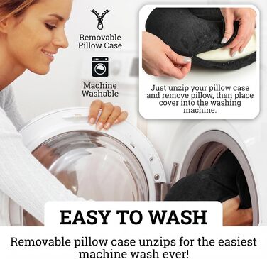 Подушка для подорожей AERIS з ефектом пам'яті (Memory Foam) з плюшевим велюровим чохлом та сумкою для транспортування — ергономічна подушка для шиї в літак, авто, поїзд
