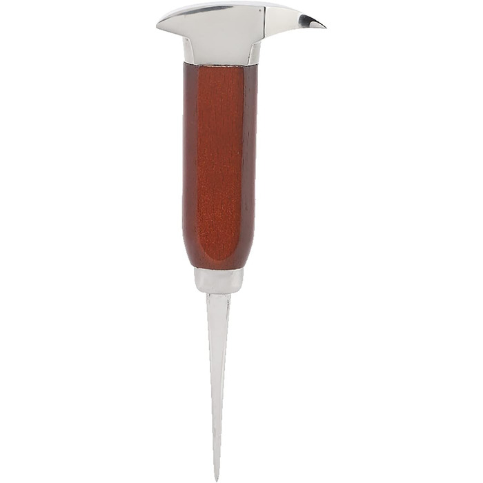 Stainless steel ice pick with wooden handle, breaker, chisel, removal of crushed carving tool in Japanese style for kitchens, bars, bartenders, picnics, camping and restaurants