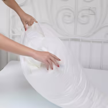 Genius eazzzy Pillow 80x80 cm - orthopedic sleeping pillow for restful sleep with hypoallergenic cover made of Aloe Vera + milk fibers | washable & dryer-safe