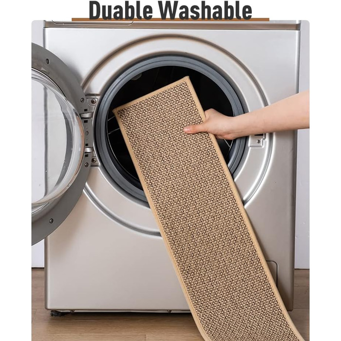 Нековзні сходинкові накладки PADOOR для дерев'яних ступенів, 15 шт., 20.3 x 76.2 см, бежеві