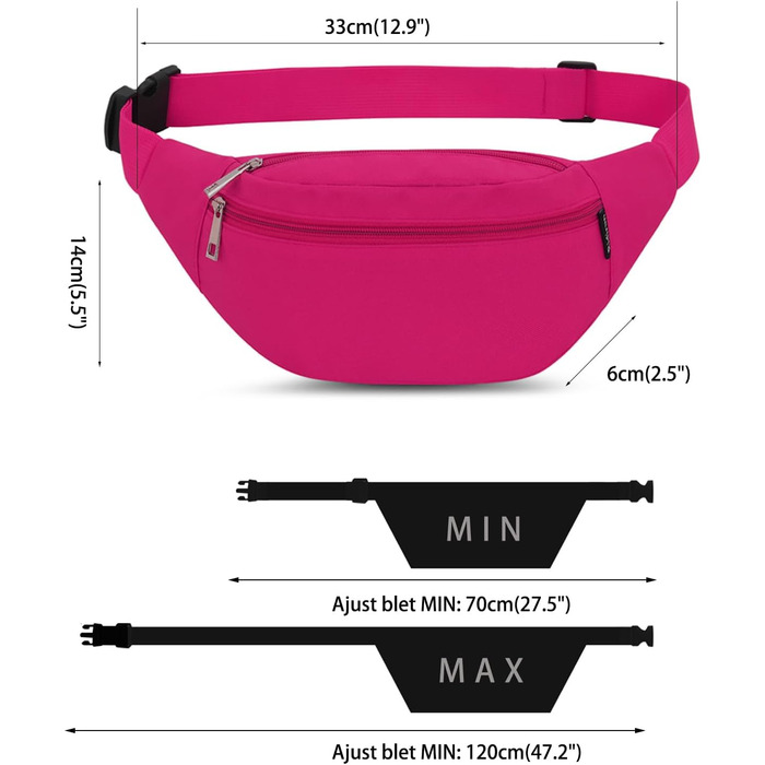 Гірчична поясна сумка для чоловіків та жінок. Універсальна чоловіча/жіноча сумка на пояс для спорту, подорожей, кемпінгу та міста.