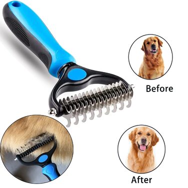 Щітка для вичісування підшерстка собак та котів, професійна для видалення ковтунів та шерсті