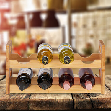 Wine Rack for 8 Bottles