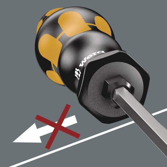 Набір викруток Wera 932/918/6 Kraftform Plus, 6 шт, ударостійкі, стамеска, з тримачем