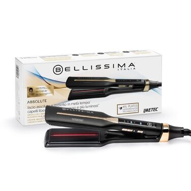 Випрямляч для волосся Bellissima Imetec Creativity Infrared з іонізацією та керамічним покриттям. XL формат 45x100 мм, 11 температурних режимів (130-230°C)