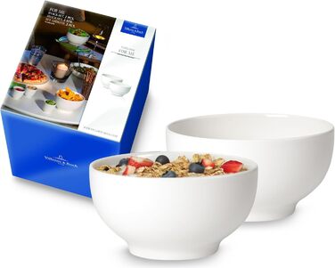 Villeroy & Boch For Me: 2 чашки з ручкою 290 мл, білі, для кави/чаю, преміум порцеляна, можна мити в посудомийній машині та використовувати в мікрохвильовці