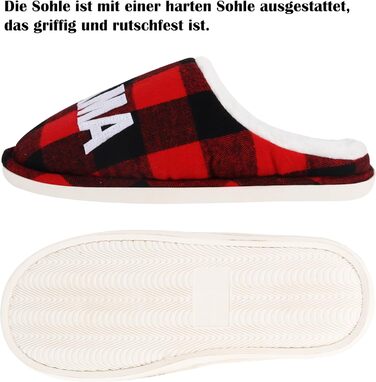 Тапочки жіночі зимові подарунок для жінок, теплі, м'які, з плюшу, антиковзкі, кумедні (40/41 EU, багато кольорів, Найкраща Мама)