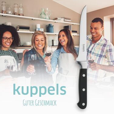 Ніж кухарський Kuppels SOLID extra scharf, з нержавіючої сталі, заточений, професійний, для обробки продуктів