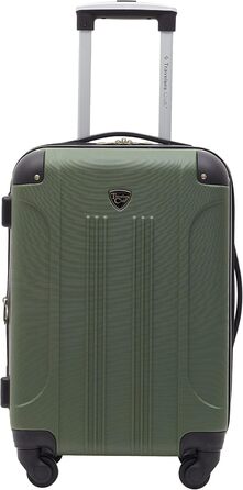 Чемодан валіза Travelers Club Chicago Hardside розширюваний спінер 20' Carry-On, колір Thyme Green