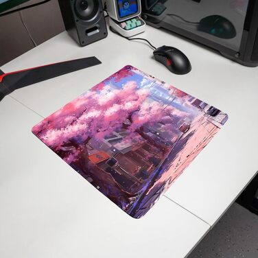 Tilt Premium килимок для миші XXL 1000x500x4 мм | Ігровий килимок для миші | Нековзна підкладка на стіл | Водостійкий мат для столу (30 x 30 см, Sakura City)