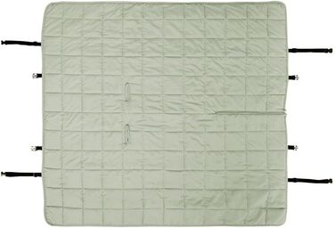 КAHU® Декик для собак (148 x 143 см) • Зручна автодекик для собак на заднє сидіння • Декик для собак у машину • Автомобільний декик для собак • Декик для собак у багажник • (Сірий)