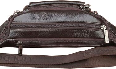 Чоловіча/Жіноча поясна сумка на талію, Slim Fanny Pack для активного відпочинку, подорожей, спорту, велоспорту, походів, їзди на конях, полювання, повсякденного носіння, колір кавовий