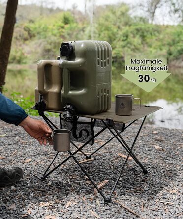 OneTigris CAMPMATE Стіл для кемпінгу складний, легкий, розкладний, вантажопідйомність до 30 кг для відпочинку на природі, піших прогулянок