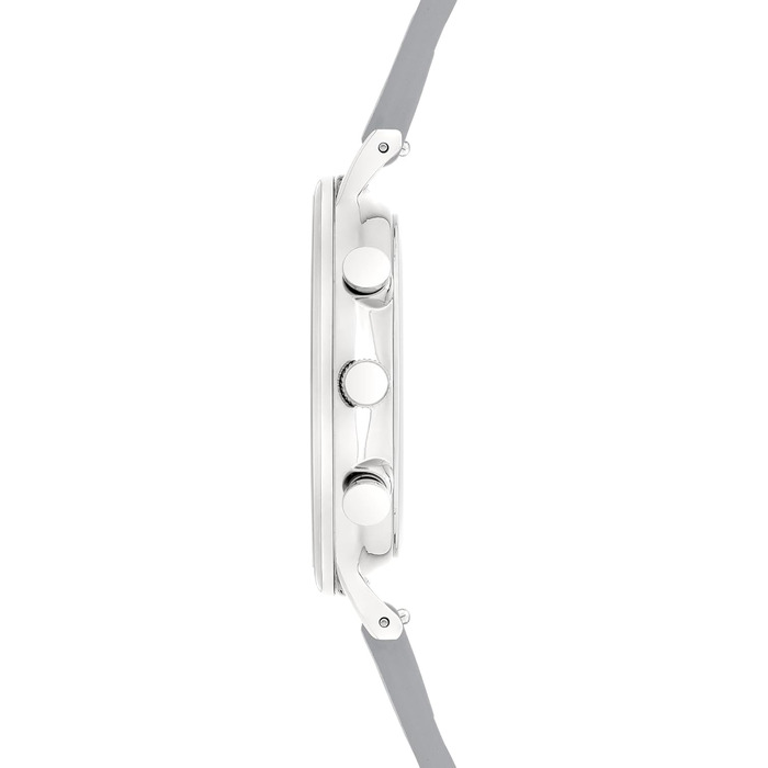 Годинник Liebeskind Berlin для жінок – круглий багатофункціональний годинник 38 мм – корпус із нержавіючої сталі або шкіряний ремінець – водонепроникність 5ATM. Елегантний дизайн (сірий)