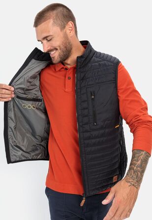 Жилет чоловічий Camel Active легкий, степний, з переробленого поліаміду (52, чорний)