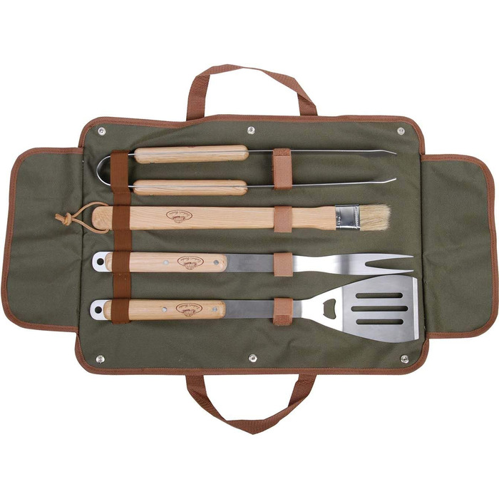 Набір грилю Esschert Design, зелений, 49.8 x 47 x 26 см, GT37