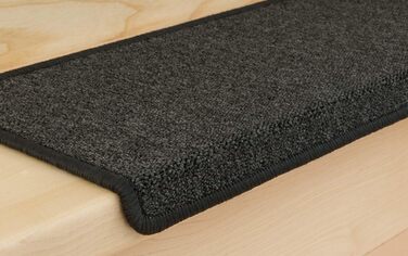 Ступінчасті килимки Metzker Monza прямокутної форми - різні комплекти та кольори - антрацит, 19 штук