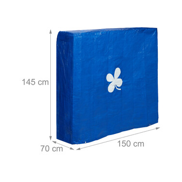 Relaxdays Table Tennis Table Cover, blue